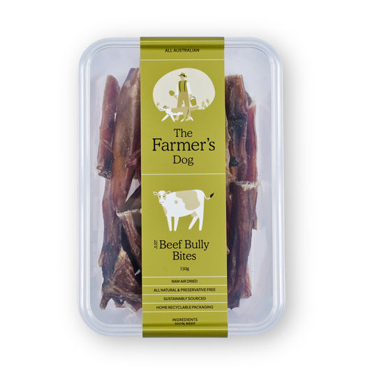 Bull chew bully bites long lasting Australian dog treats