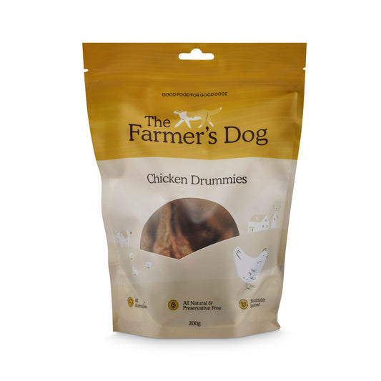 Chicken drumsticks or drummies airdried Australian dog treats