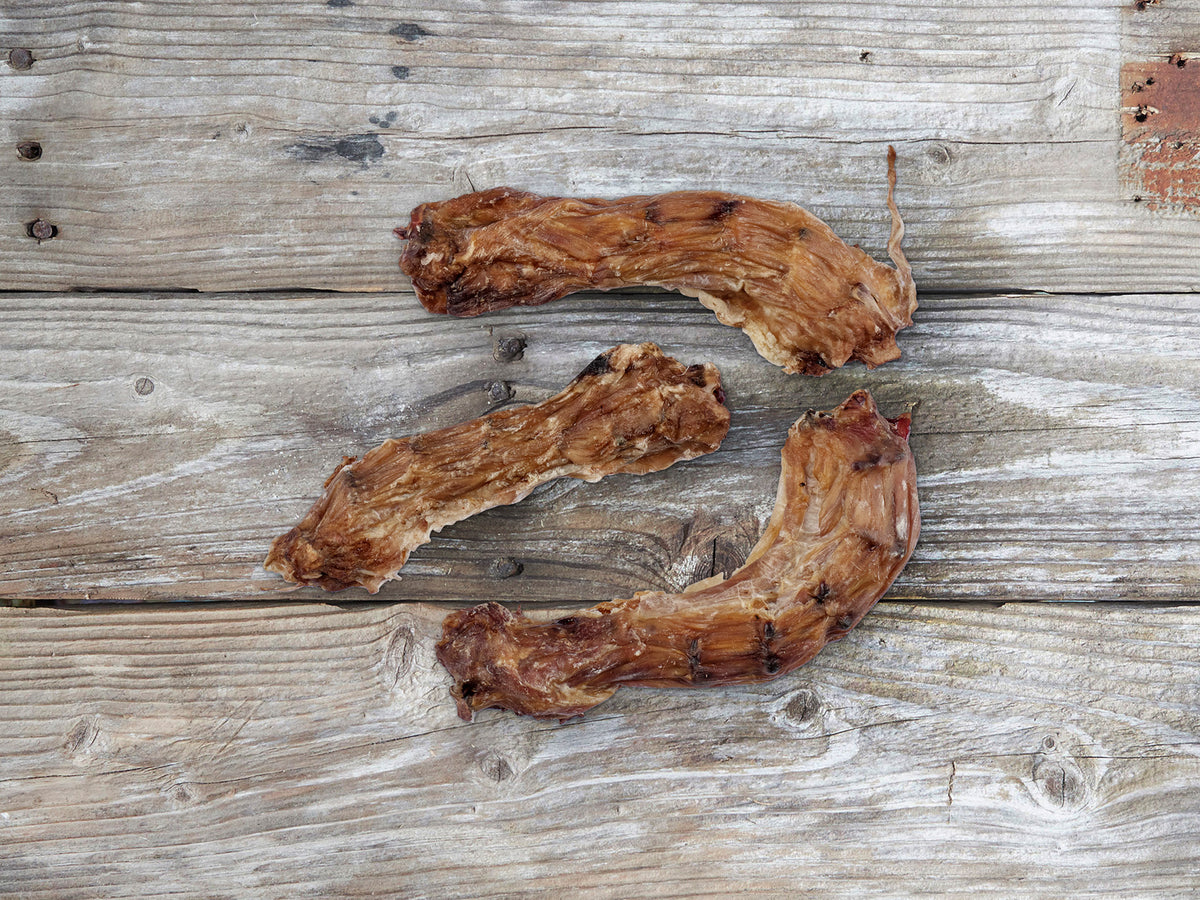 Dried chicken necks Australian natural pet treats