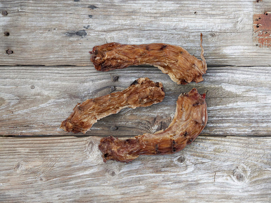 Dried chicken necks Australian natural pet treats