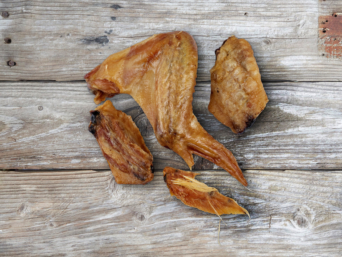 Dried chicken wings for dog treats