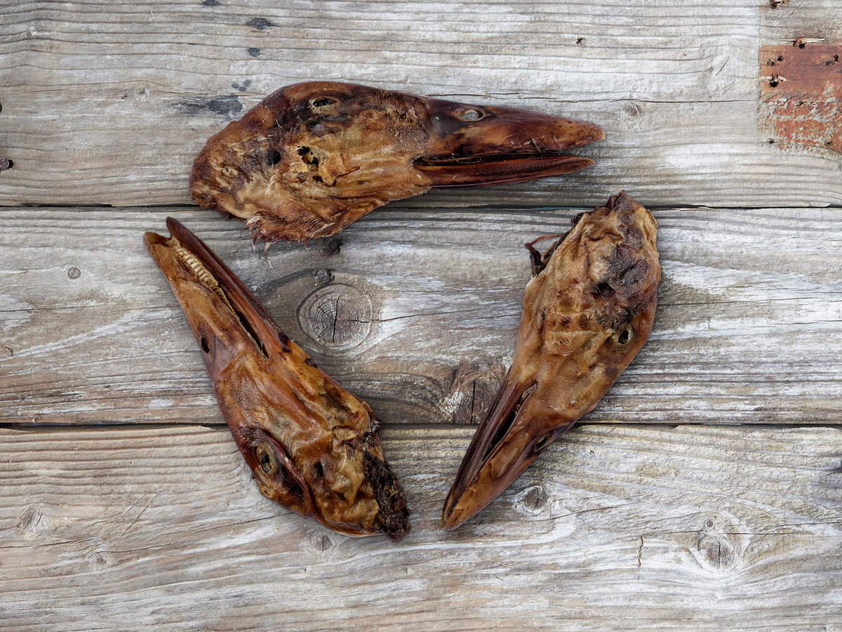 Dried duck heads Australian air-dried treats