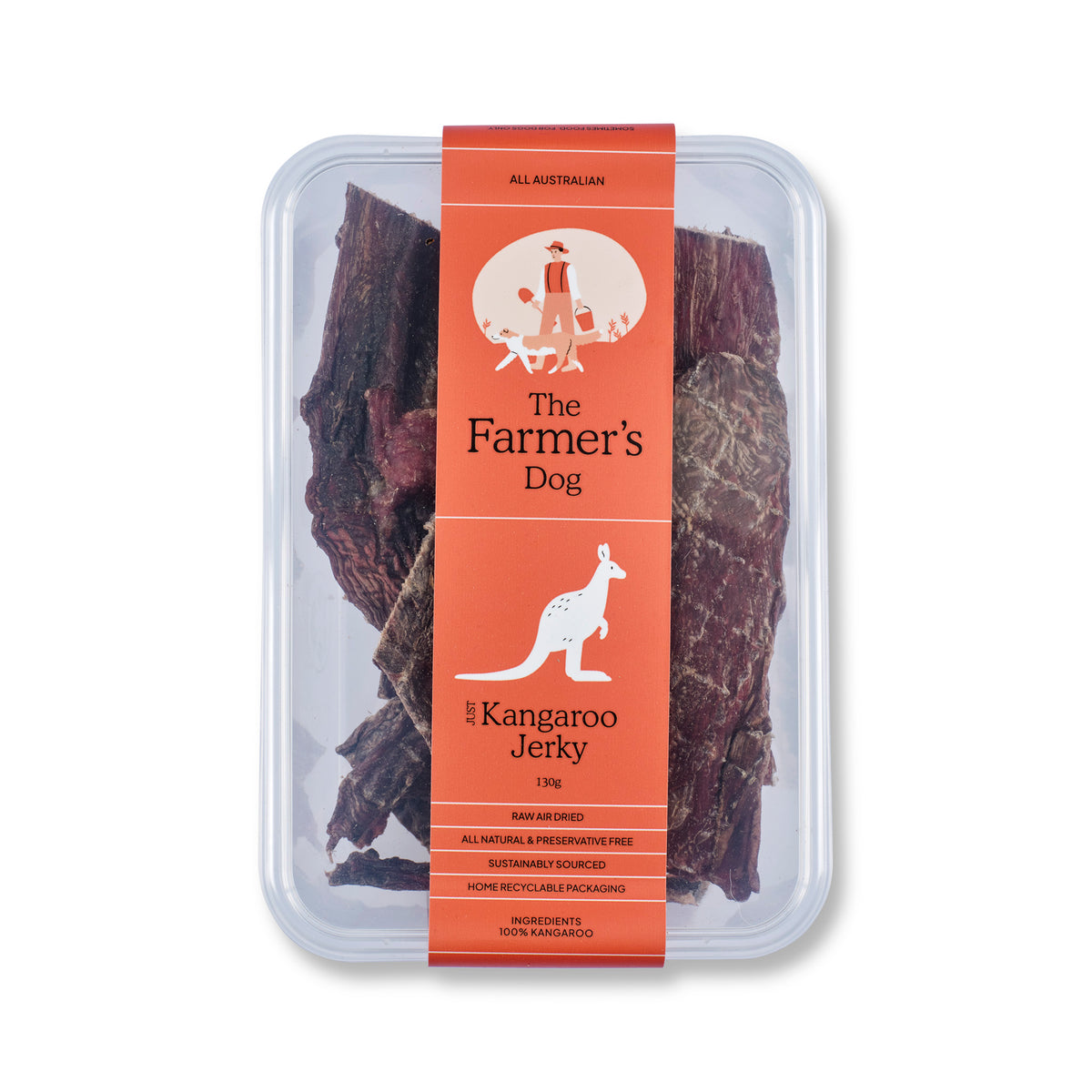 Kangaroo jerky Australian natural air-dried dog treats
