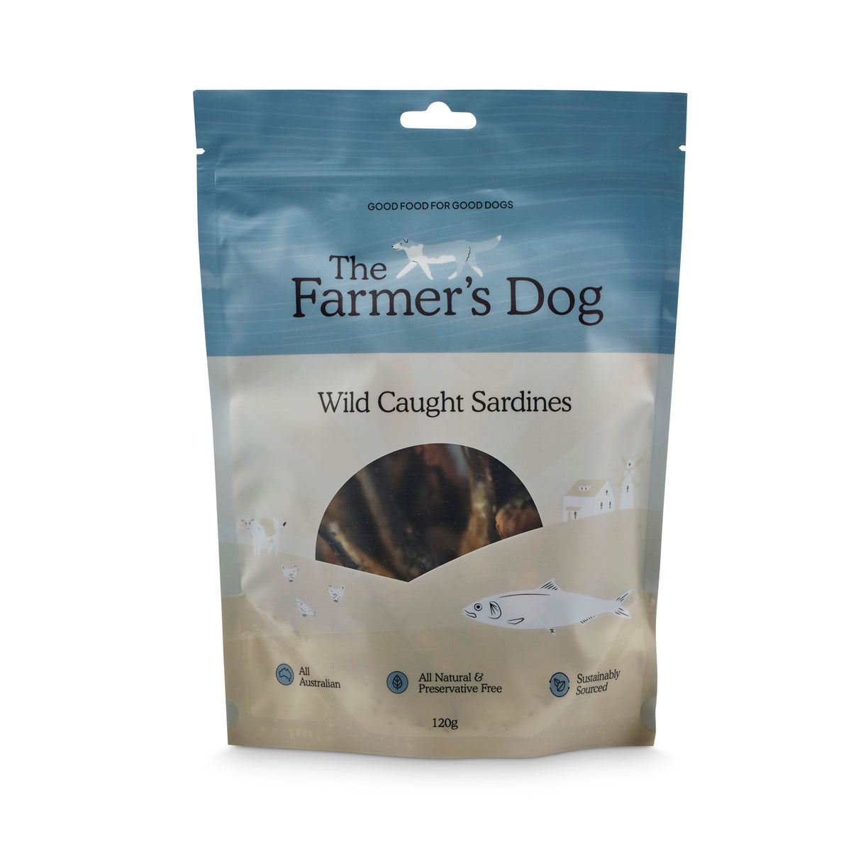 Dried sardines natural Australian dog treats
